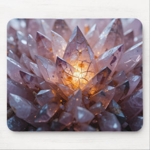 Radiant Crystal Heart Mouse Mat