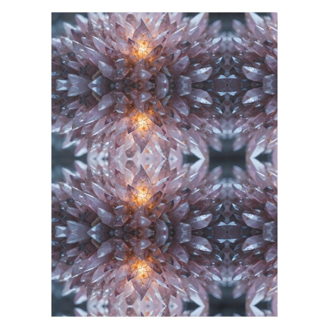 Radiant Crystal Heart Tablecloth (Front)
