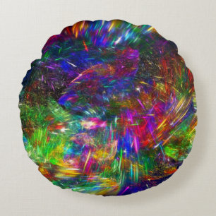 Radiant Crystals Round Cushion