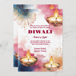 Radiant Diwali Elegance Invitation
