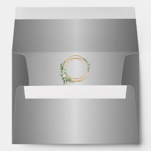 Radiant Elegance: Silver Splendour Wedding Envelop Envelope