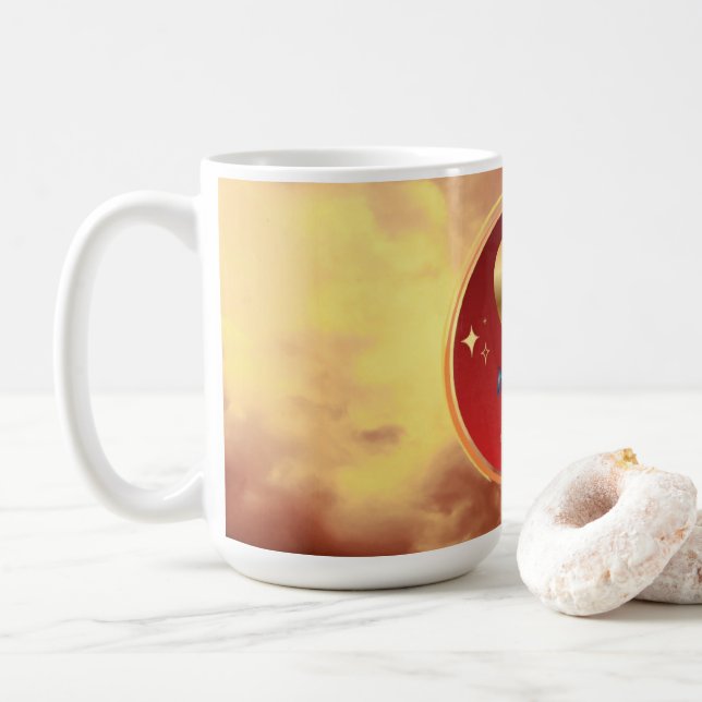 Radiant Eternal Love Coffee Mug (With Donut)