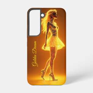Radiant fantasy model luminous golden glow samsung galaxy case