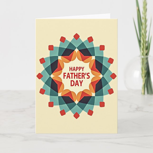 Radiant Fathers Day Message Card (Front)