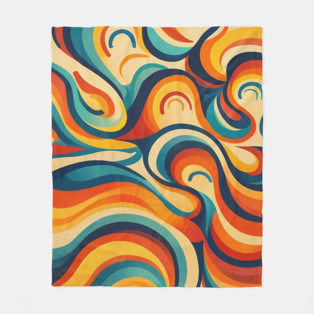 Radiant Flow Fleece Blanket (Front)