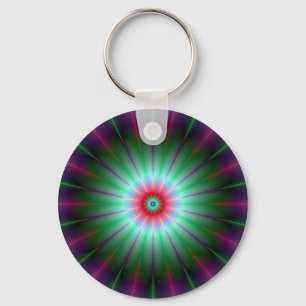 Radiant Flower Key Chain