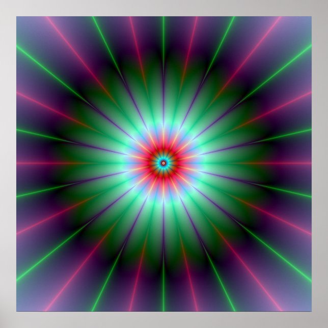 Radiant Flower Poster (Front)