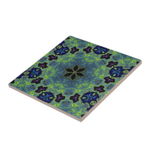 Radiant Fractal Symphony  Tile