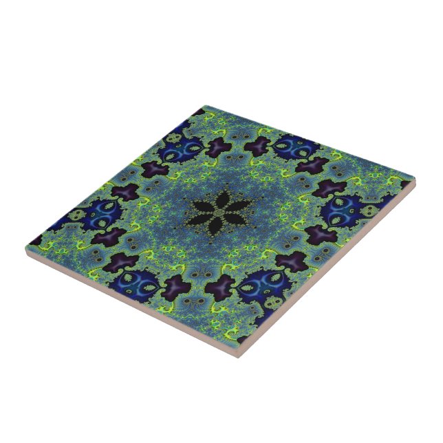 Radiant Fractal Symphony  Tile (Side)