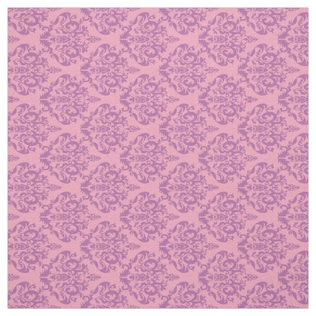 Radiant Frosted Orchid Damask Fabric (Swatch)