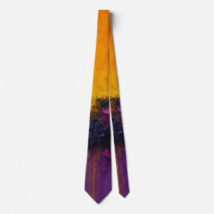 Radiant Fusion Abstract Color Burst Tie