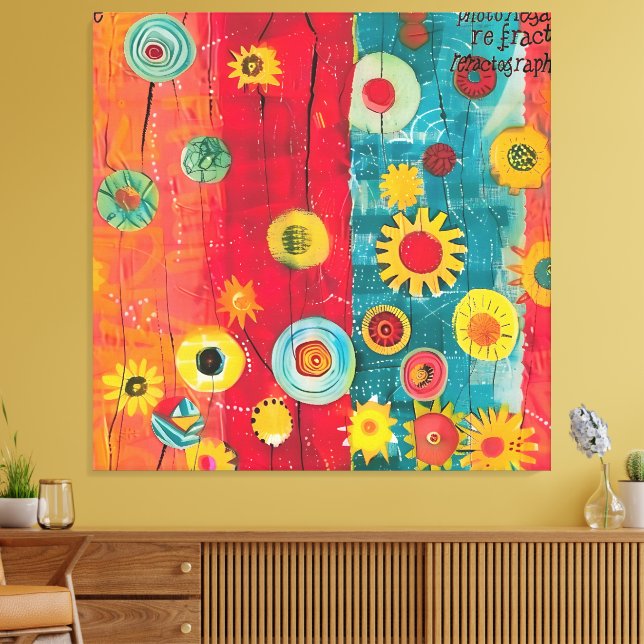 Radiant Garden Canvas Print (Insitu(LivingRoom))