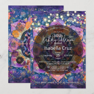 Radiant Garden Floral Mandala Design Invitation