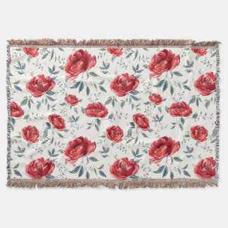 Radiant garden of confidence pattern throw blanket