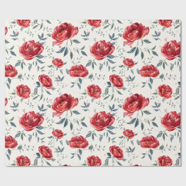 Radiant garden of confidence pattern wrapping paper (Flat)