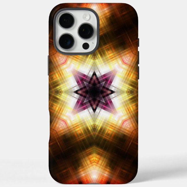 Radiant Geometric Starburst with Abstract Light Case-Mate iPhone Case (Back)