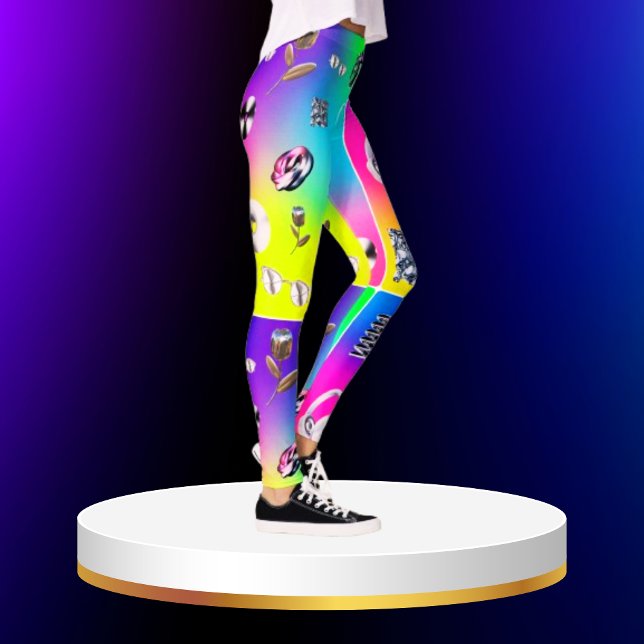 Radiant Glow Metallic Leggings (Creator Uploaded)