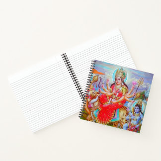 Radiant Goddess Durga Ji Painting Notebook