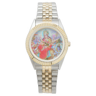 Radiant Goddess Durga Ji Painting Watch