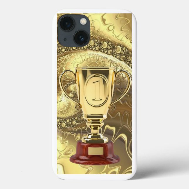 Radiant Gold: Premium Cover for iPhone 13 (Back)
