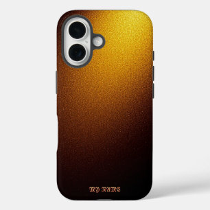 Radiant Golden Glitter Texture iPhone 16 Case