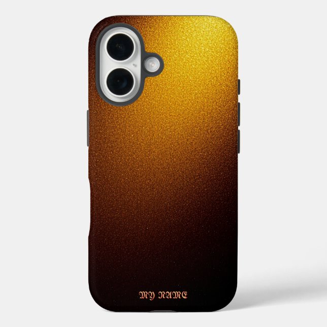 Radiant Golden Glitter Texture Case-Mate iPhone Case (Back)