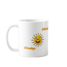 Radiant Golden Sun Artistic Graphic Mug