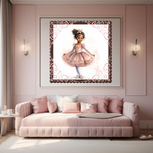 Radiant Grace: African American Ballerina (13) Poster