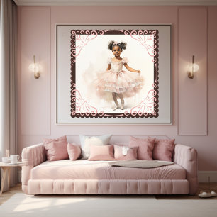 Radiant Grace: African American Ballerina (6) Poster
