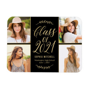 Radiant Grad Graduation Announcement Magnet