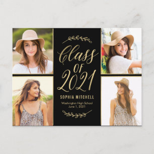 Radiant Grad Graduation Announcement Postcard