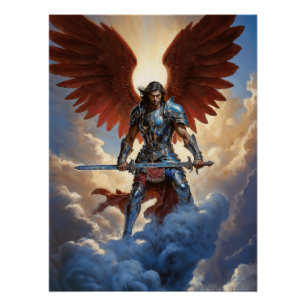 Radiant Guard Archangel Michael Poster