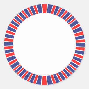 Radiant  Happy 4th of July Classic Round Sticker
