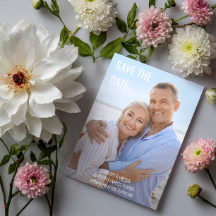 Radiant Happy Photo Wedding Save the Date Postcard