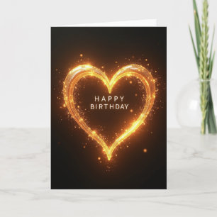 Radiant Heart Birthday Card