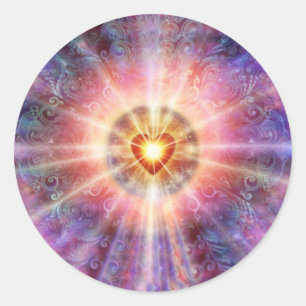 Radiant Heart Classic Round Sticker