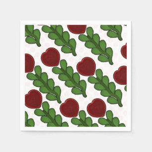  Radiant Heart Flower Botanical  Napkin