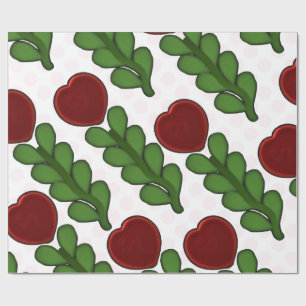  Radiant Heart Flower Botanical wrapping Paper