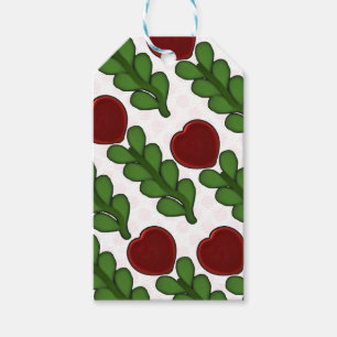  Radiant Heart Flower Botanical wrapping Paper Gift Tags