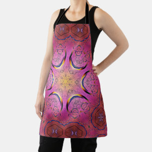Radiant Heart Kaleidoscope  Apron