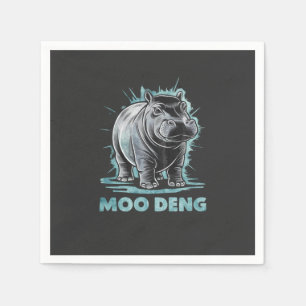 Radiant Hippo Moo Deng Napkin