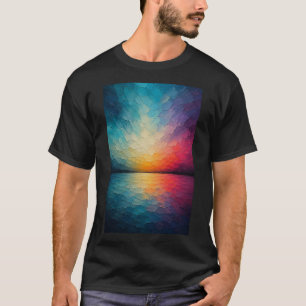 Radiant Horizon Abstract Reflections T-Shirt