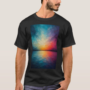 Radiant Horizon Abstract Reflections T-Shirt