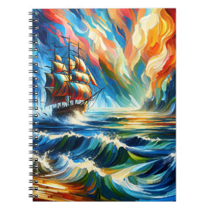 Radiant Horizon Clippers Spiral Notebook