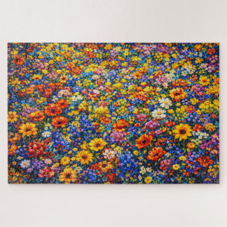 Radiant Horizon: The Infinite Wildflower Surge Jigsaw Puzzle