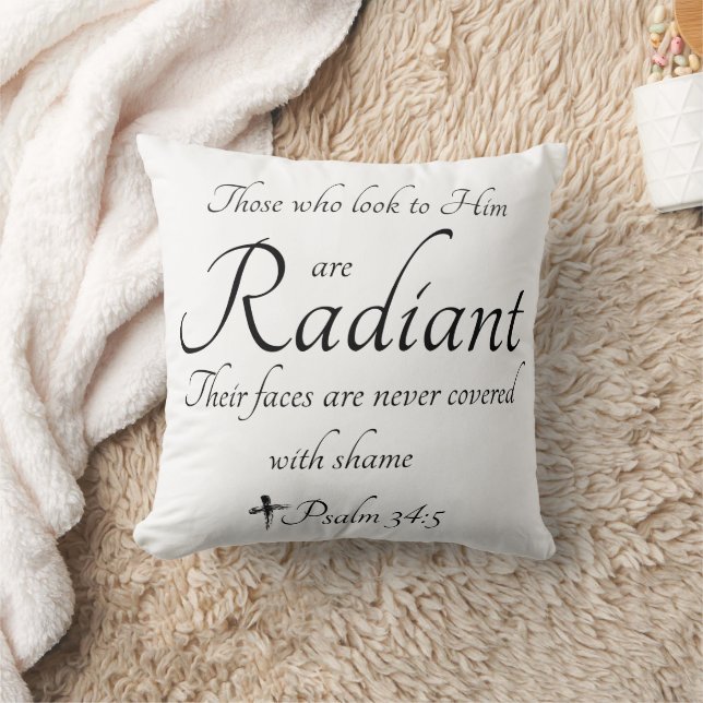 Radiant in Him Cushion (Blanket)