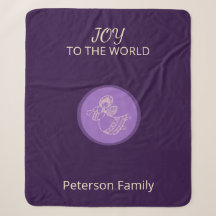Radiant Lavender Angel of Joy Family Sherpa Glow