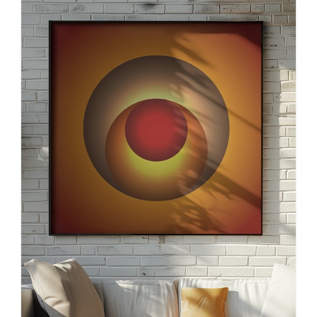 Radiant Layers: Sunset Hues in Concentric Harmony Poster (Creator Uploaded)