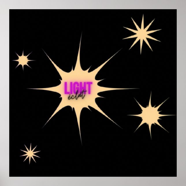 Radiant Light – Modern & Vibrant Style Poster (Front)