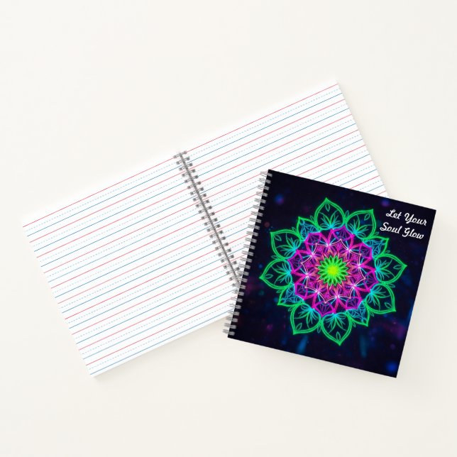 Radiant Mandala  Notebook (Inside)